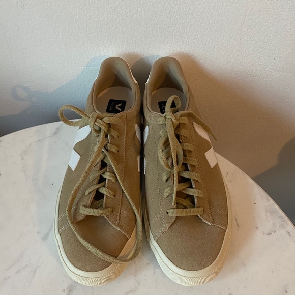 VEJA Dune White Suede Campo Sneakers - Picture 5 of 8